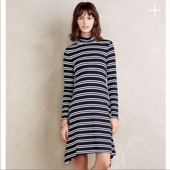 Anthropologie Maeve Striped Turtleneck 